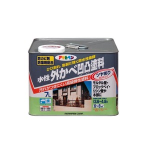 水性外かべ凹凸塗料ツヤあり ホワイト 7L