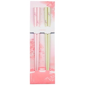 日本製 Japan 若狭 田中箸店 HAPPY COUPLE 春桜 22.5ｃｍ 070193