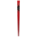 日本製 Japan 若狭 田中箸店 星の海 朱 22.5cm 062129