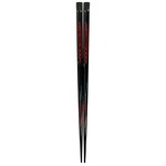 日本製 Japan 若狭 田中箸店 天削堆朱 22.5ｃｍ 007984