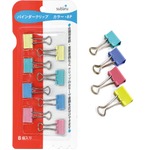 バインダークリップ カラー8P【12個セット】 410-04