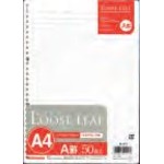 A4ルーズリーフ A罫 50枚 【10個セット】 NL-913