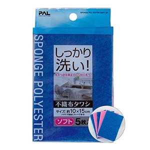 しっかり洗い!ソフト不織布タワシ5枚入 39-288 【12個セット】