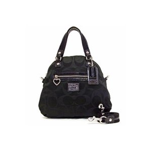 【COACH　OUTLET】コーチ デイジー ポピー シグネチャー フォルドオーバー クロスボディー/2Wayバッグ　F21713SBKBK