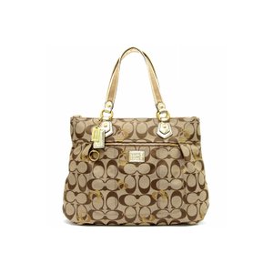 【COACH　OUTLET】コーチ　ポピー シグネチャー グラム トート / トートバッグ　F18711 BKHGD