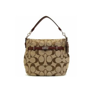 【COACH　OUTLET】コーチ チェルシー シグネチャー アシュリン ホーボー/ショルダーバッグ　F17834SVA3E