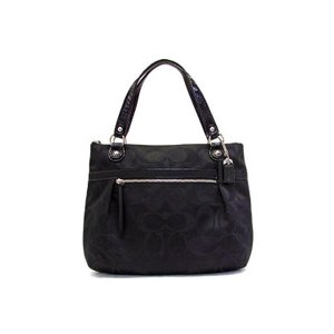【COACH　OUTLET】コーチ ポピー シグネチャー サテン グラム トート / トートバッグ F18988 SBKBK