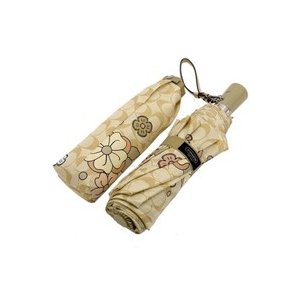 【COACH　OUTLET】コーチ　シグネチャー フラワーアップリケ　アンブレラ /折りたたみ傘　F61556SV/FO　フラワー1