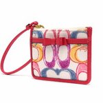 【COACH　OUTLET】コーチ　シグネチャー スクライブ　ID スキニー /コインケース　F48805 B4/MC