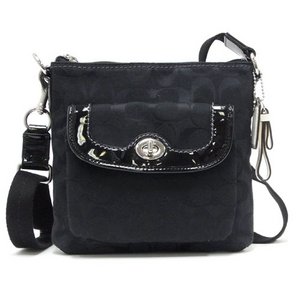 【COACH　OUTLET】パーカー シグネチャー スウィングパック / 斜め掛け ショルダーバッグ　F49148 SBKBK