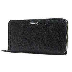 【COACH　OUTLET】コーチ　パーカー レザー アコーディオン ジップ アラウンド / 長財布　F49151 SV/BK