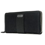 【COACH　OUTLET】コーチ　パーカー シグネチャー アコーディオン ジップ アラウンド / 長財布　F49159 SBKBK