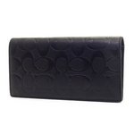 【COACH　OUTLET】コーチ　シグネチャー エンボスド レザー ブリースト ポケット ウォレット /メンズ 長財布　F74525 BLK