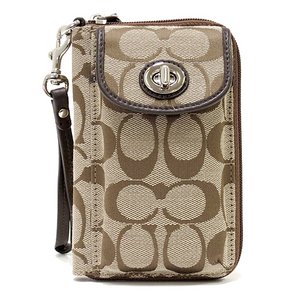 【COACH　OUTLET】コーチ　パーカー シグネチャー ユニバーサル ジップ ウォレット / 二つ折り財布 F50117 SKHMA