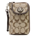 【COACH　OUTLET】コーチ　パーカー シグネチャー ユニバーサル ジップ ウォレット / 二つ折り財布 F50117 SKHMA