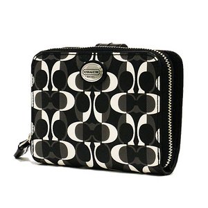 【COACH　OUTLET】コーチ　ペイトン ドリーム シグネチャー ミディアム ジップ　二つ折り財布　F51594 SBWBK