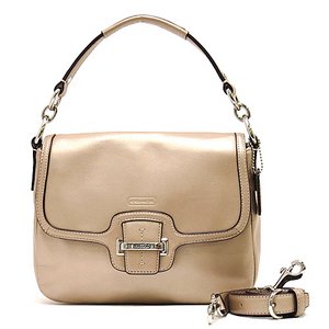 【COACH　OUTLET】コーチ　2wayショルダーバッグ シャンパンゴールド シャイニーレザー　F25206　SV2C