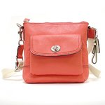【COACH　OUTLET】コーチ　レザー ポケットスウィング バッグ / ショルダーバッグ F49170 SV/RZ