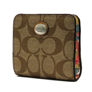 【COACH　OUTLET】コーチ　ペイトン フローラル スモール ウォレット / 二つ折り財布　F51130　SV/MC