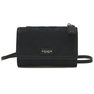 【COACH　OUTLET】コーチ　アベリー シグネチャー フォン クロスボディー / ショルダーバッグ　F51214 SBKBK