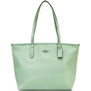 COACH コーチ アウトレット クロスグレーン レザー シティー ジップ トップ トートバッグ