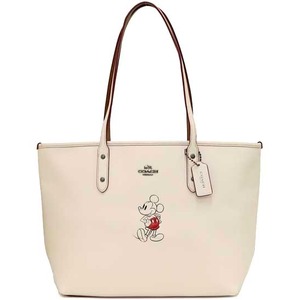 COACH アウトレット ディズニーコラボ レザー シティー ジップ トップ トート / トートバック F59357 QBCHK