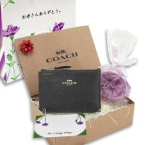 COACH 母の日 ギフトセット IDスキニー コインケース F12186IMBLKm19