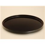 KZ2547 黒朱線入10.0丸盆 【Kaze-ya style・北市漆器店 】