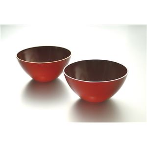 KZ2594R 風華盛鉢L2ヶ組（銀朱） 【Kaze-ya style・北市漆器店 】
