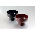 KZ2647 乾漆ペア4.5お好み椀（黒・銀朱） 【Kaze-ya style・北市漆器店 】