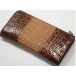クロコダイル　カイマン　長財布　高級本革