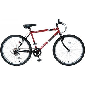 MTB26インチ6段ギア M-610SRDMTB26インチ6段ギア ワインレッド 13-0784-100 - 拡大画像