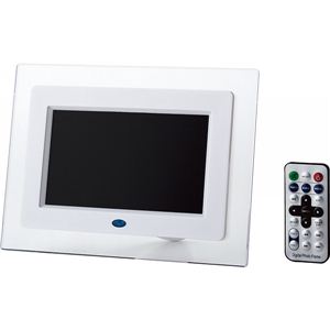 7インチワイド型デジタルフォト IPT-DF70W ワイドフォトフレーム ホワイト 13-0771-075