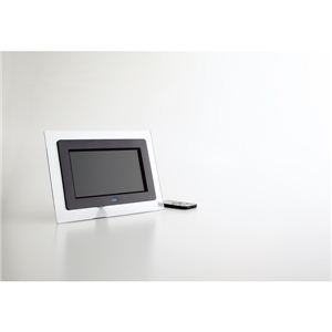 7インチワイド型デジタルフォト IPT-DF70BKワイドフォトフレーム ブラック 13-0771-083