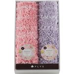 スフレバスマット2枚PKPU スフレバスマット2枚セットPKPU ピンク＆パープル 13-0120-081