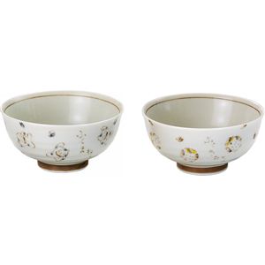 招福縁起 ペア茶碗 G‐442招福縁起 ペア茶碗 13-0757-064
