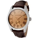 EMPORIO ARMANI （エンポリオ アルマーニ） AR0645 ブラウン革ベルト ブラウン文字盤 メンズ 腕時計 クォーツ