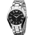 EMPORIO ARMANI （エンポリオ アルマーニ） AR0680 ステンレス ブラック文字盤 メンズ 腕時計 クォーツ
