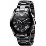 EMPORIO ARMANI （エンポリオ アルマーニ） AR1400 セラミック クロノグラフ ブラック文字盤 メンズ 腕時計 クォーツ