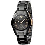 EMPORIO ARMANI （エンポリオ アルマーニ） AR1412 セラミック ブラック文字盤 レディース 腕時計 クォーツ