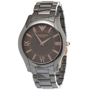 EMPORIO ARMANI （エンポリオ アルマーニ） AR1444 セラミック ブラウン文字盤 メンズ 腕時計 クォーツ