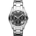 EMPORIO ARMANI （エンポリオ アルマーニ） AR1465 チタンセラミック クロノグラフ シルバー文字盤 メンズ 腕時計 クォーツ