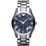 EMPORIO ARMANI （エンポリオ アルマーニ） AR1635 ステンレス クロノグラフ ブルー文字盤 メンズ 腕時計 クォーツ