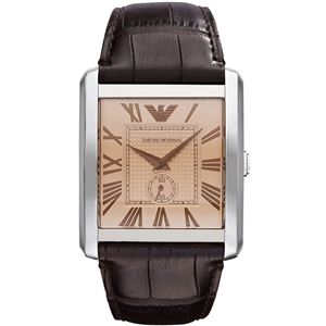 EMPORIO ARMANI （エンポリオ アルマーニ） AR1641 ステンレス ブラウン革ベルト ブラウン文字盤 メンズ 腕時計 クォーツ