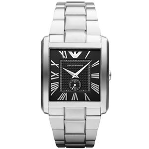 EMPORIO ARMANI （エンポリオ アルマーニ） AR1642 ステンレス ブラック文字盤 メンズ 腕時計 クォーツ
