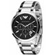 EMPORIO ARMANI （エンポリオ アルマーニ） AR2434 クロノグラフ ステンレス ブラック文字盤 メンズ 腕時計 クォーツ - 縮小画像1