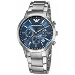EMPORIO ARMANI （エンポリオ アルマーニ） AR2448 クロノグラフ ステンレス ブルー文字盤 メンズ 腕時計 クォーツ