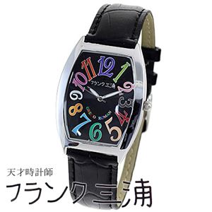 フランク三浦 FRANK MIURA 零号機（改） グレコローマン400戦無敗記念モデル カラーブラック文字盤 クオーツ メンズ 腕時計 FM00K-CRBK
