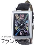フランク三浦 FRANK MIURA 大型初号機（改） 天然ダイヤ（TinkarsDiamond） 1石配置セレブリティモデル カラーブラック文字盤 クオーツ メンズ 腕時計 FM01OK-SPBK