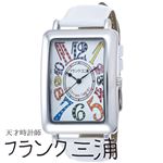 フランク三浦 FRANK MIURA 大型初号機（改） 天然ダイヤ（TinkarsDiamond） 1石配置セレブリティモデル カラーホワイト文字盤 クオーツ メンズ 腕時計 FM01OK-SPWH